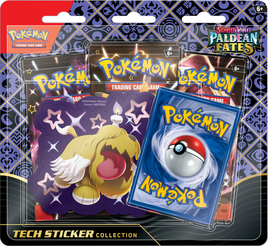 Paldean Fates Tech Sticker Collection 3 Pack Blister