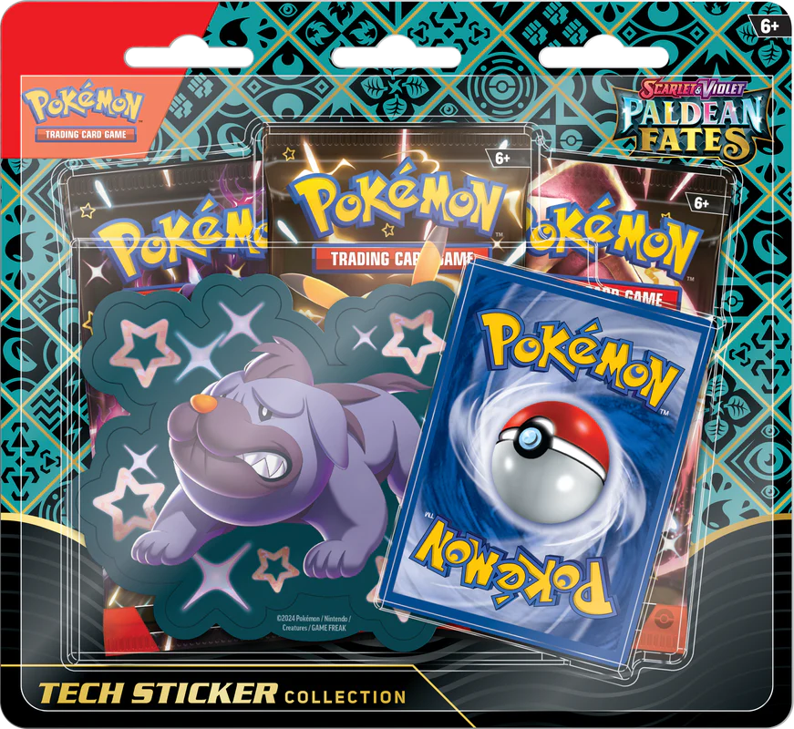 Paldean Fates Tech Sticker Collection 3 Pack Blister