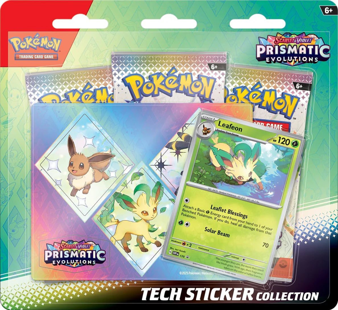 Prismatic Evolution Tech Stickers Combo (PRE-ORDER LIMIT 1 NO TAXES)